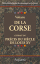 De la Corse De  Voltaire - Acquansù Éditions